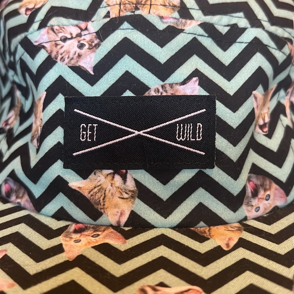 Fun Cat-Print Rave Hat - Picture 5 of 5